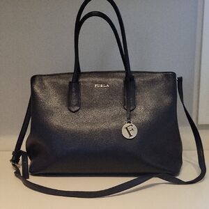 Furla Dark Leather Satchel
